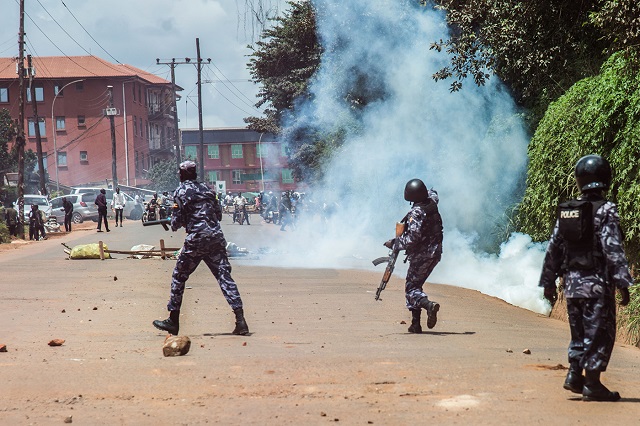 Police In Uganda Fire Tear Gas At Bobi Wine Supporters To Frustrate